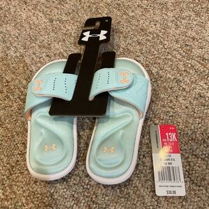 UNDER ARMOUR KIDS SLIDES SIZE 13 NWT